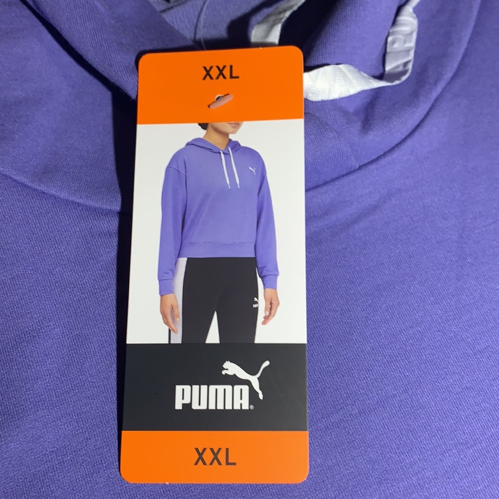 NWT Puma cropped hoodie XXL - Picture 2 of 8